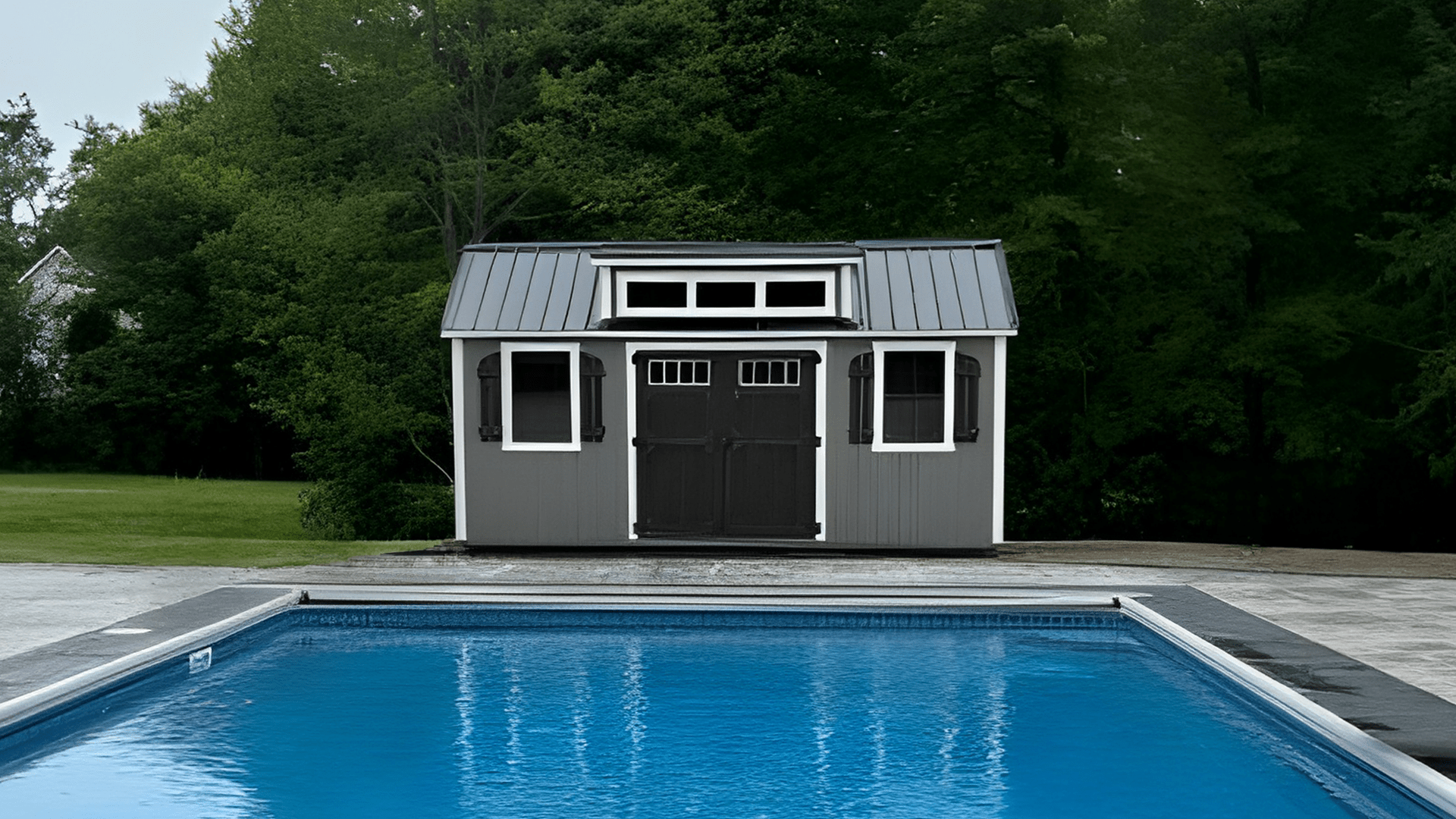 deluxe garden shed lofted-garage